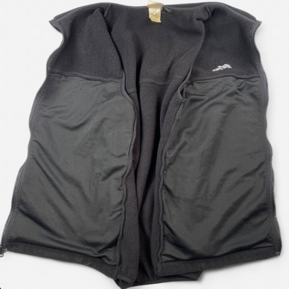 L.L. Bean Men's Fleece Vest Black Size Large Vintage - Picture 3 of 9